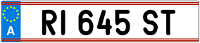 Trailer License Plate